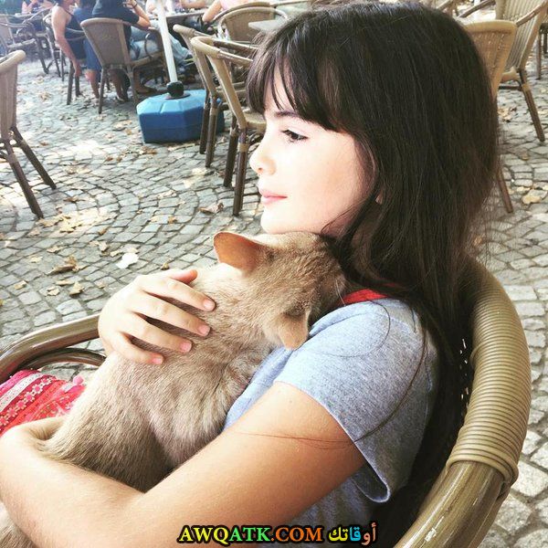 النجمة التركية مليسا جيز سينجيز وقطتها