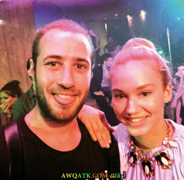 أحلى صورة للفنان الجميل محمد أوزان وحبيبته ميليسا