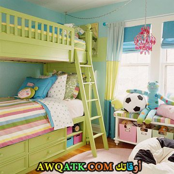 غرفة نوم باللون الأخضر 2017