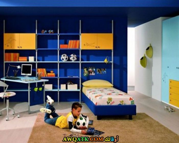  غرفة نوم زرقاء جميلة جداً