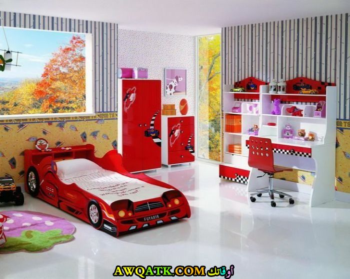 غرفة نوم عي شكل سيارة