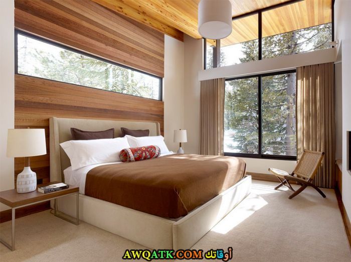 غرفة نوم باللون البيج جميلة جداً