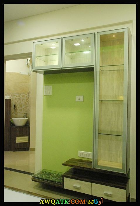 غرفة نوم خضراء شيك جداً