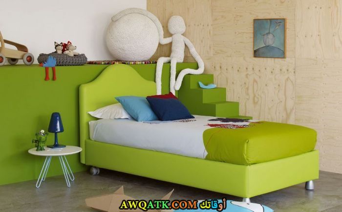 غرفة نوم خضراء رائعة 