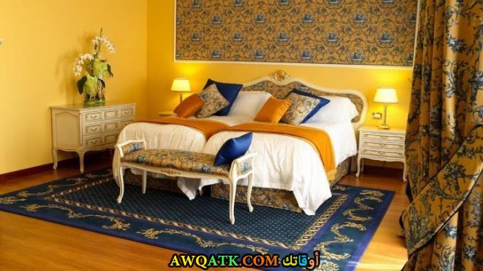 غرفة نوم صفراء شيك 