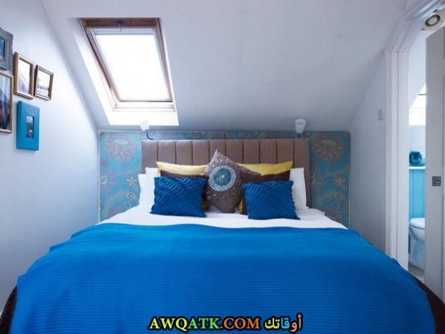 غرفة نوم زرقاء جميلة وروعة