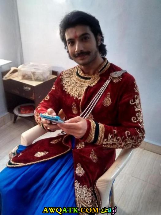 صورة الفنان الهندي شاراد مالهوترا داخل عمل