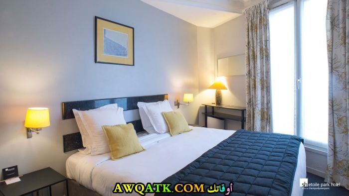 غرفة نوم باللون الأزرق شيك ورائعة