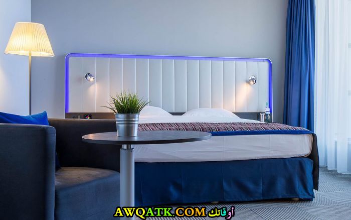 غرفة نوم أتش دي أف زرقاء جميلة