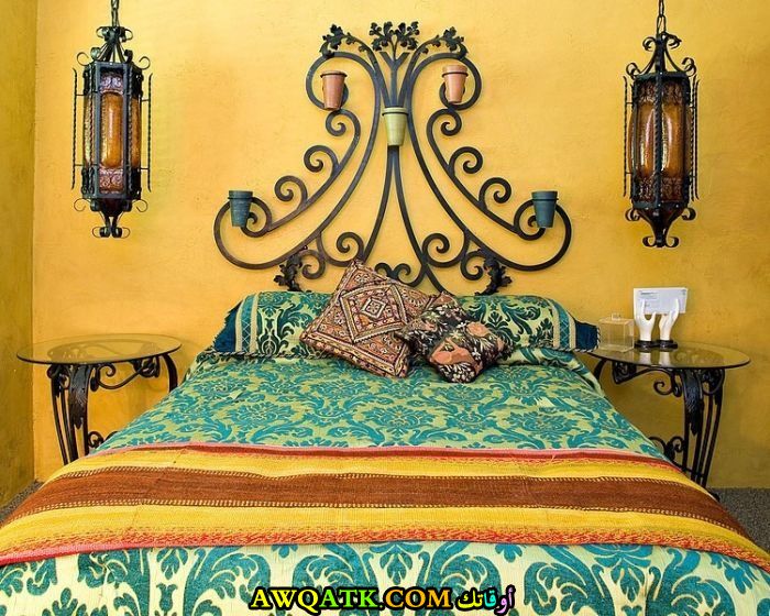 غرفة نوم صفراء شيك ورائعة 
