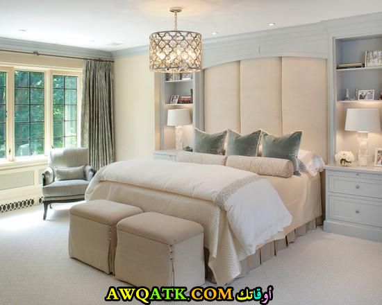 غرفة نوم بيضاء روعة 2017