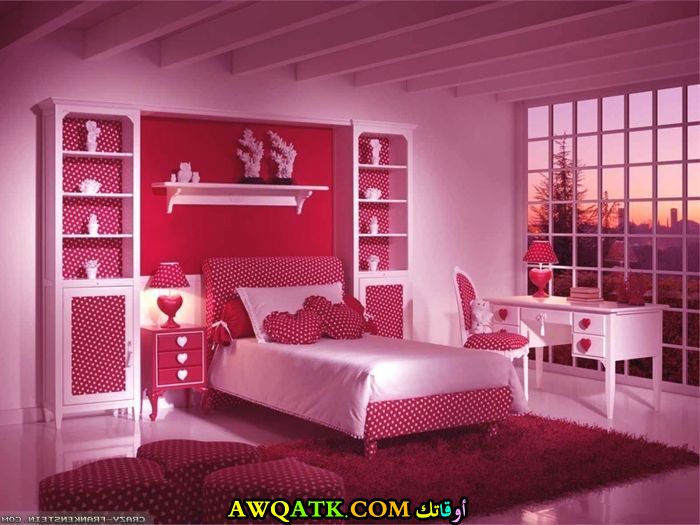 غرفة نوم بينك رووعة وشيك