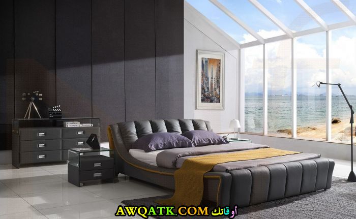 غرفة نوم رمادية رائعة 2017