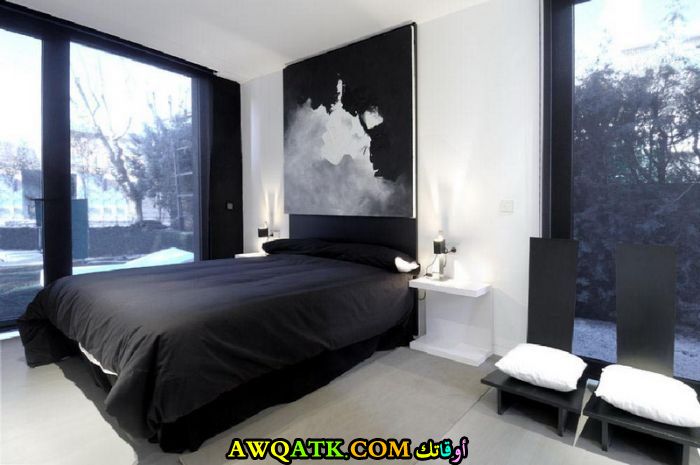 غرفة نوم باللون الأسود جديدة 2017
