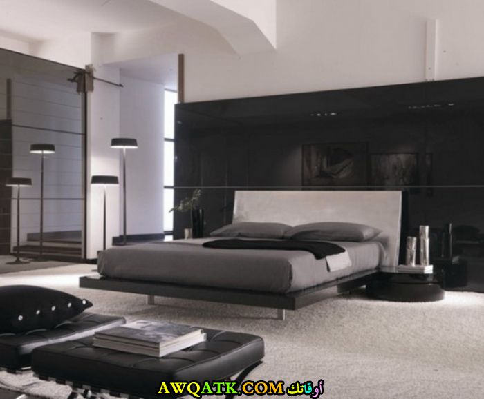 غرفة نوم روعة باللون الأسود