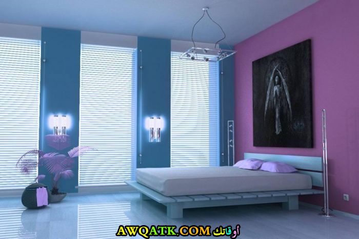 غرفة نوم باللون اللبني رائعة