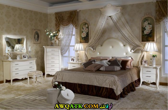غرفة نوم فرنسية في منتهي الجمال والروعة