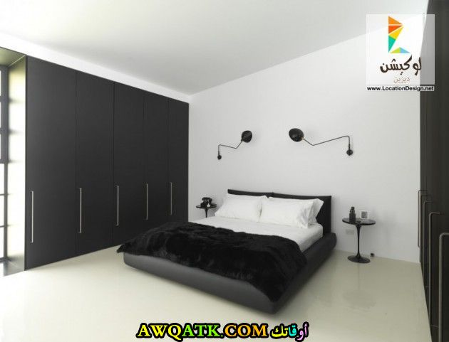 غرفة نوم جميلة جداً باللون الرمادي