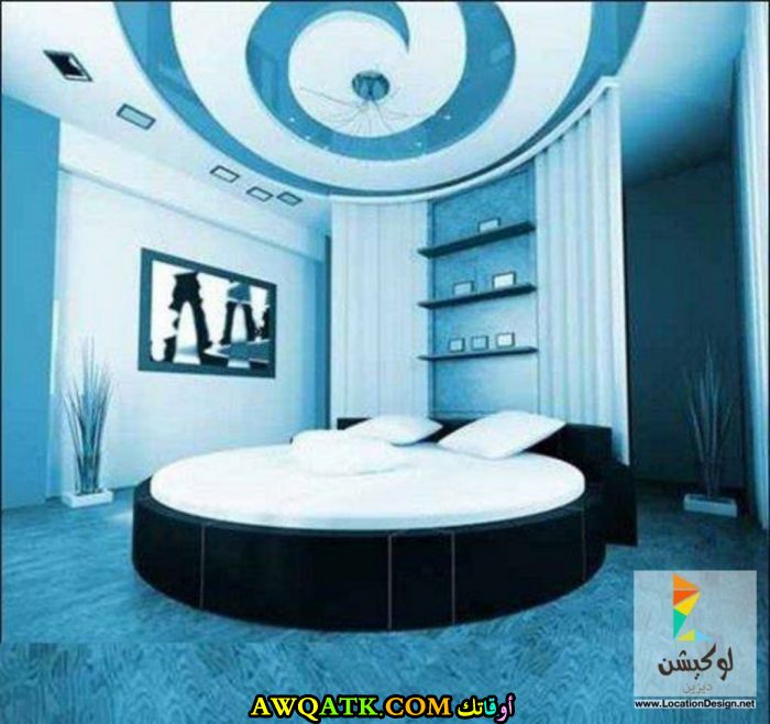 غرفة نوم جميلة جداً باللون اللبني