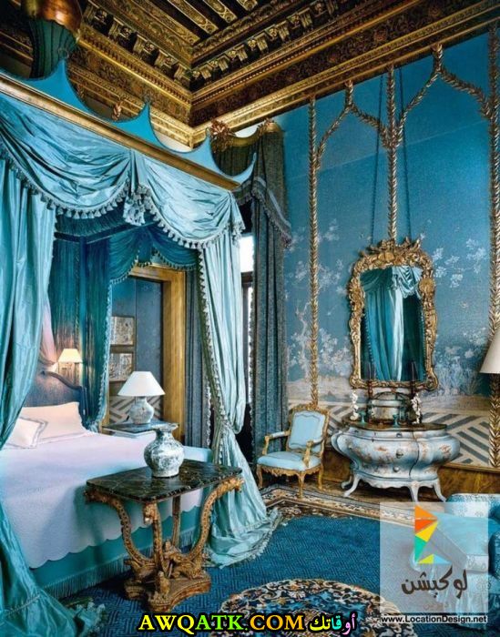 غرفة نوم باللون اللبني روعة