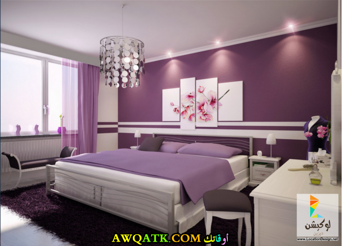 غرفة نوم جديدة وجميلة