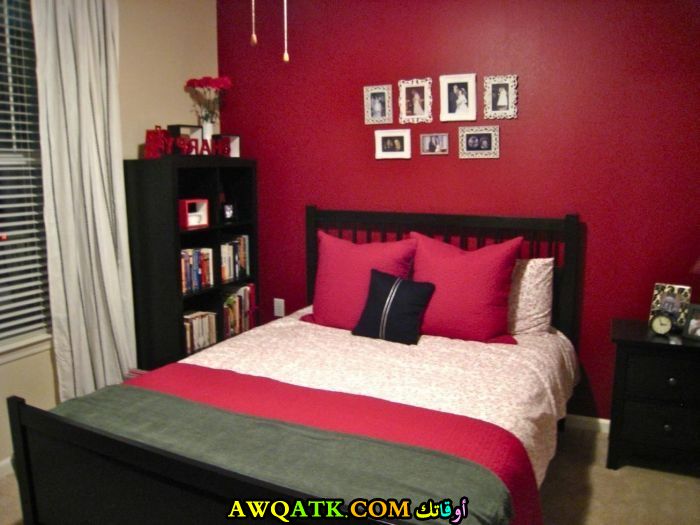 غرفة نوم حمراء روعة