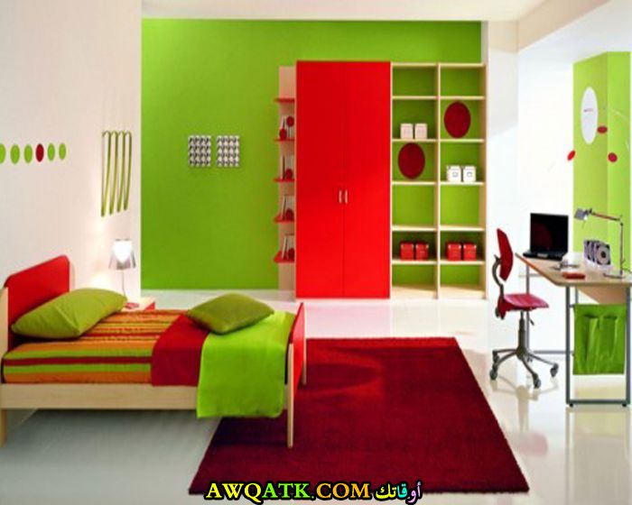 غرفة نوم خضراء روعة