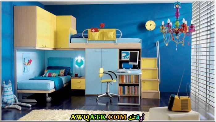 غرفة نوم روعة باللون اللبني