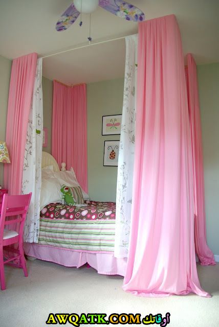 غرفة نوم باللون البينك رائعة