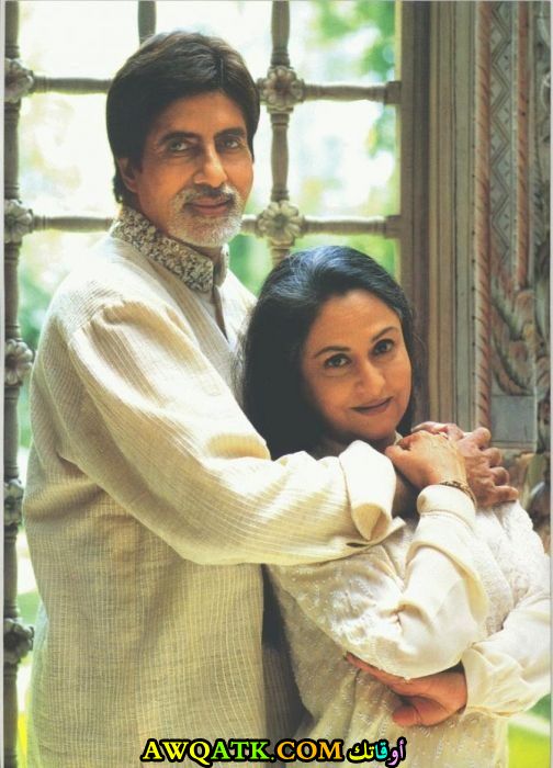 صورة الفنانة الهندية جايا بهادوري باتشان وزوجها