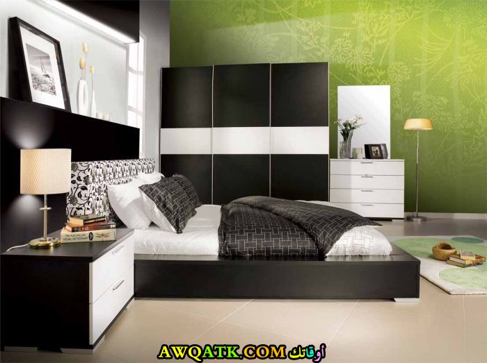 غرف نوم تركي أبيض و أسود رائعة ماستر بنات أولاد أطفال جلد والمزيد