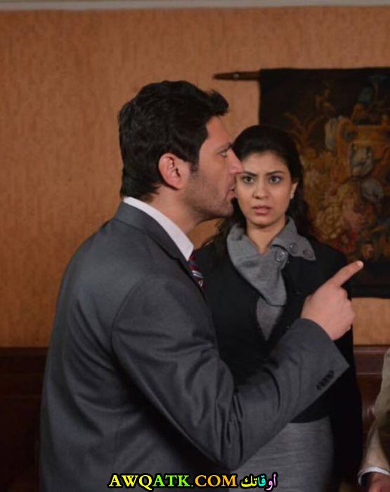 صورة الفنانة المصرية لمياء كرم داخل عمل