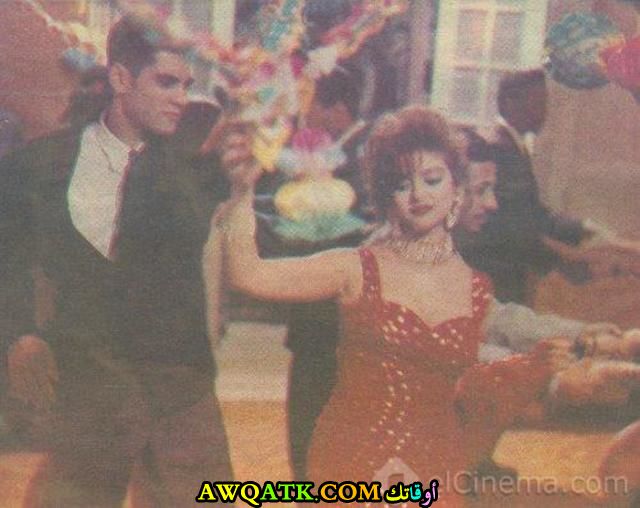 صورة الفنانة المصرية منى جلال داخل عمل