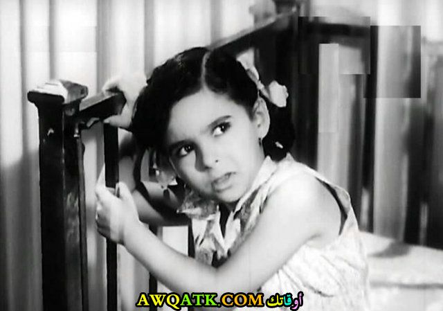 صورة الفنانة المصرية نادية الشناوي وهي طفلة صورة قديمة نادرة