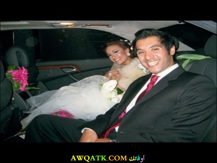 صورة الفنانة المصرية هند صبري وزوجها 