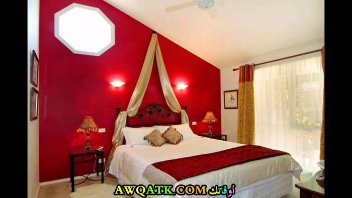 ديكورات غرف نوم حمراء رائعة ديكورات غرف نوم حمراء رائعة