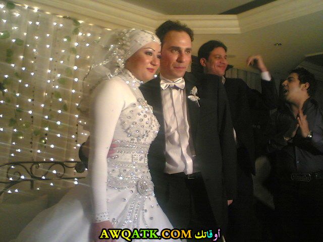 صورة الفنان أمجد عابد وزوجته 