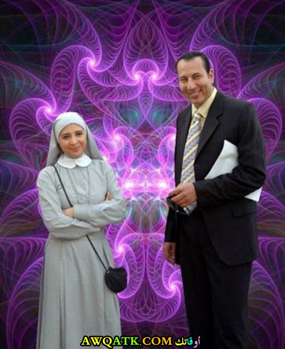 صورة جميلة للفنان الجميل خالد عبد السلام مع حنان ترك