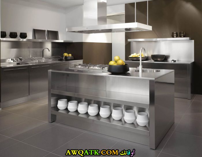 مطابخ ستانلس ستيل , أجمل تصميمات المطابخ بالاستانلس ستيل