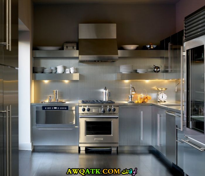 مطابخ ستانلس ستيل , أجمل تصميمات المطابخ بالاستانلس ستيل