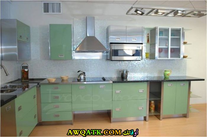 مطابخ ستانلس ستيل , أجمل تصميمات المطابخ بالاستانلس ستيل