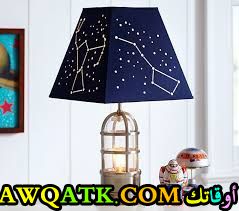 ٍأباجورة باللون الأزرق تناسب الذوق الهادي