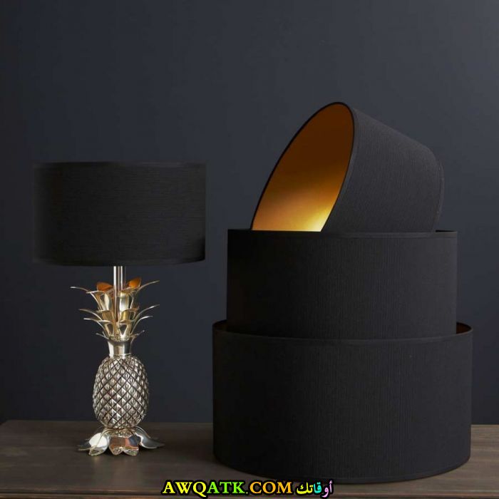 أباجورة سوداء رائعة وشيك