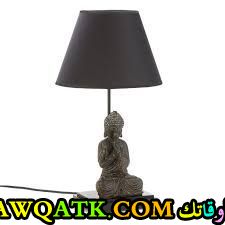 أباجورة تمثال باللون الأسود