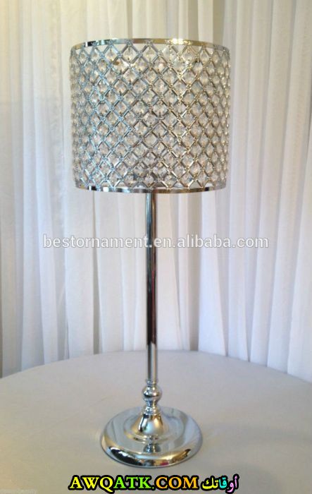 أباجورة باللون السيلفر أنيقة وشيك