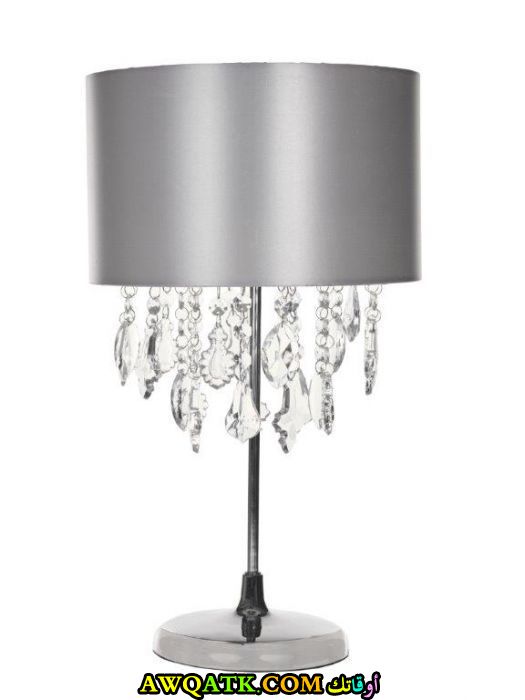 أباجورة باللون السيلفر حلوة جداً ورائعة