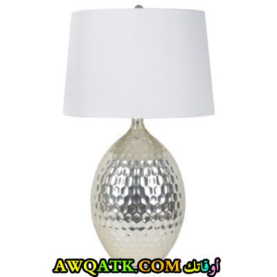 أباجورة باللون السيلفر أنيقة وجميلة