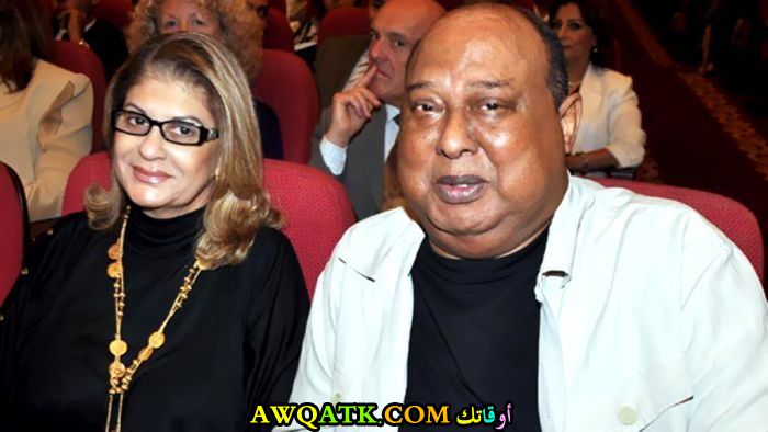 صورة للفنان طلعت زين مع زوجته