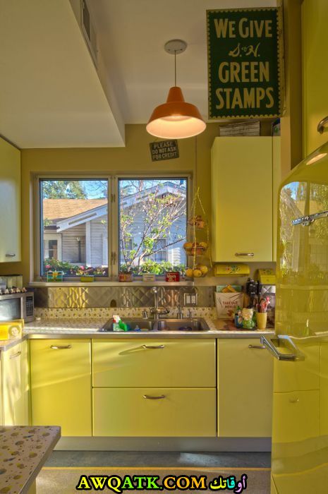 مطبخ الوميتال باللون الأخضر شيك وجديد 2018