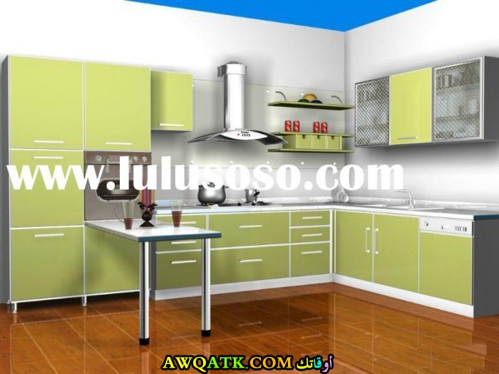 مطبخ الوميتال باللون الأخضر أنيق جداً